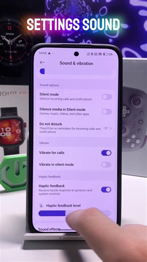 HOW TO CONTROL HAPTIC FEEDBACK MODE ON ANDROID?👾 #hapticfeedback #vibration #androidtips #techtok