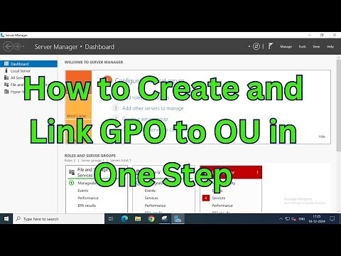 How to Create and Link GPO to OU in One Step