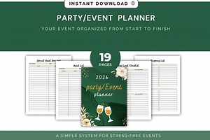 Event Planner Printable | Event Planning Binder PDF | Party Organizer | Timeline Budget Checklist Planner - Etsy Australia