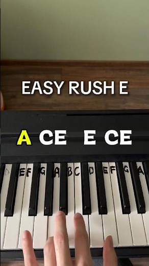 RUSH E EASY piano tutorial