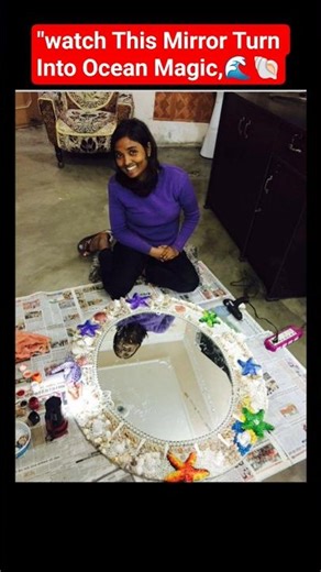 #shorts #youtubeshorts #oceanart #seashellart #diydecor #satisfying