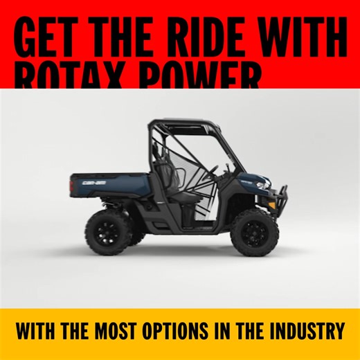 Ride above it all with the most options ever: 20 packages, 500 accessories and big-time utility muscle. | Can-Am Off-Road