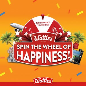 A wheely big congratulations to our Wattie’s Spin the Wheel of Happiness winners! This week, they’ll be spinning the wheel to win one of these prizes to the value of $15,000 – we’ll be LIVE streaming at the winning New World stores so tune in and be a part of the action! | Wattie’s NZ