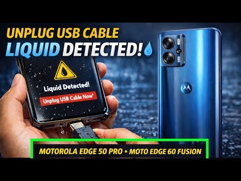 unplug usb cable liquid detected motorola edge 50 pro, moto edge 60 fusion | problem solution ✅
