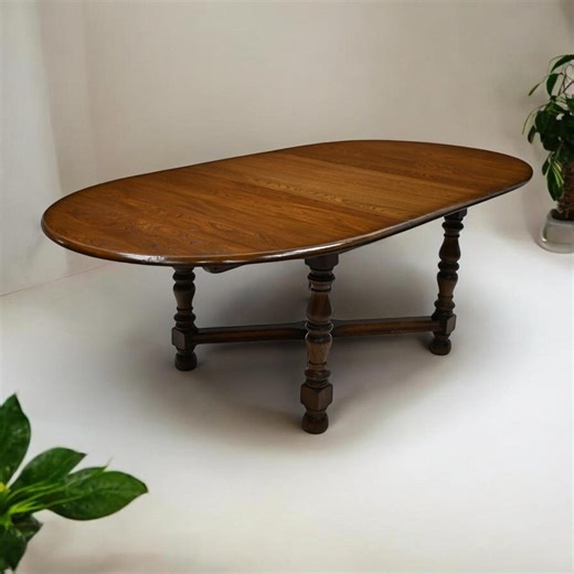 Ercol Woburn Extending Dining Table D End Seats 10 Model 705 GD FREE UK Delivery