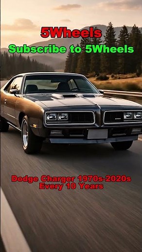 Dodge Charger Evolution (1970–2020) 🔥 #dodge #hellcat #transformation #evolution