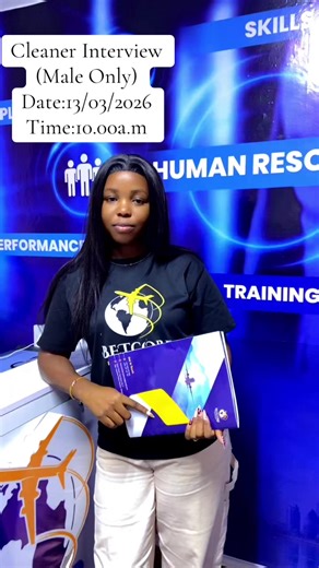 Male Cleaner Interview Scheduled for March 2026