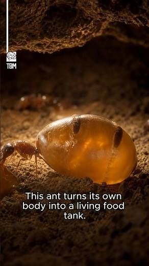 The Ant That Becomes a Living Food Tank
