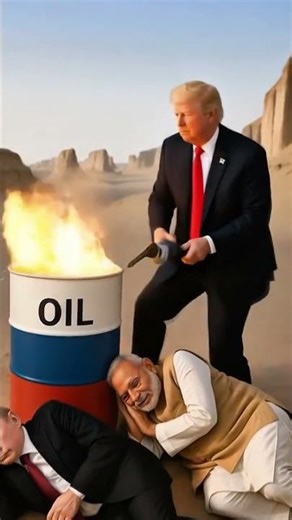 Desert Oil Drama – A Satirical Scene