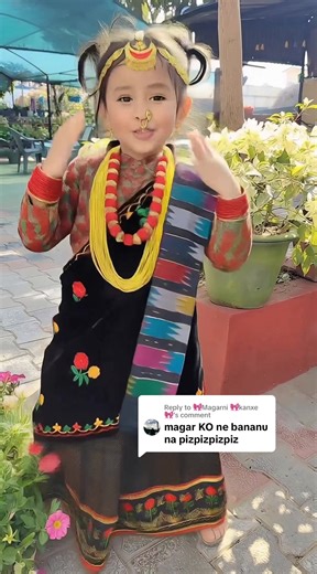 Replying to @🎀Magarni 🎀kanxe🎀 You asked — we delivered 🥰🥰 Thanks to @candlegirlfor sharing her beautiful daughter photo 💬Comment your cultural dress request……✨ #fyp #tiktok #nepali #nepalitiktok #dance
