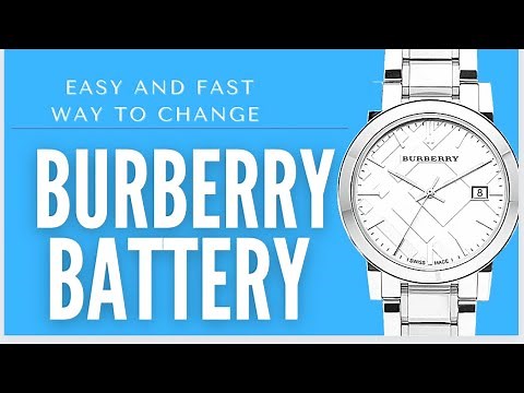 How to change a battery on a Burberry watch | fast and easy
