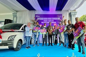 Nasabah Bank Jateng Banjarnegara Menangkan Hadiah Mobil Listrik