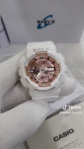 BABY-G BA-110-7A (For Her) ■ SPECS AND FEATURES • Case Size (L×W×T): 46.3 × 43.4 × 15.8mm • Dual Time Display / World Time • 100m Water Resistance / Shock Resistant • Stopwatch / Alarm / Led Light 🛒 SALE PRICE: P5,500 🛍 Mall Price: P7,995 ✅️ 💯Original and Brandnew. ✅️ Complete with 1 year Store Warranty. ✅️ 5x Moneyback Guarantee if it's Fake. 📩 MESSAGE US FOR FASTER TRANSACTION. #BabyG #Ba110 #Rosegold #White #ForHer #WatchBoss #OrigjnalWatches