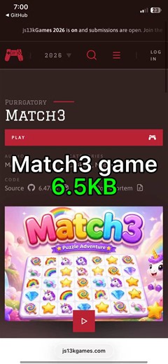 I Made a Match3 Game Under 13KB #gamedev #devlog #indiedev #javascript