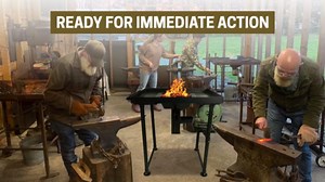 Amazon.com: SIMOND STORE fire Pot Coal Forge Stand with Hand Blower Blacksmith Forge kit - Perfect for Coal Forge fire pots & Hand blowers Blacksmithing Starter kit Steel Coal Forge kit Stand - Forge Starter kit : Patio, Lawn & Garden