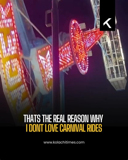 A scary moment on a carnival ride highlights the hidden risks behind amusement attractions, reminding people why not everyone enjoys carnival rides. While meant for fun and thrills, such rides can quickly turn frightening, reinforcing fears about safety and mechanical failures and leaving some people choosing to stay firmly on the ground. #CarnivalRides #NotForMe #RideFear #SafetyFirst #ScaryMoment #AmusementPark #Adrenaline #WhyIDontRide | Kolachi Times