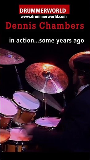 Dennis Chambers in action - SHORT - some years ago - #dennischambers #drummerworld