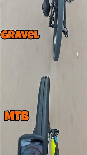 Gravel Bike vs MTB 🚴‍♂️ | Which One is Faster on Rough Roads? #shortsfeed