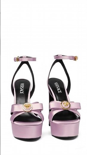 Versace Luxury Lavender Platform Heels 💜🔥 #sandals #versace