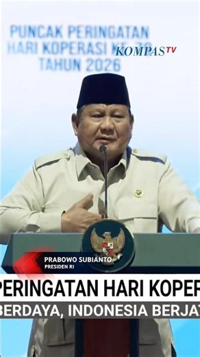 Prabowo's Speech on Cooperative Day: My Heart Aches Seeing Indonesia's Wealth Stolen