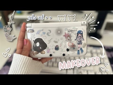 decorating my first 3ds xl | [makeover] ⋆˚꩜