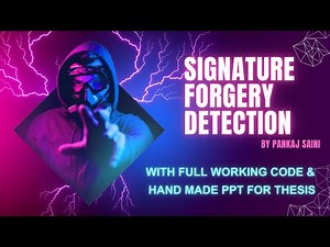 Signature forgery detection || Minor- Project || Artificial intelligence