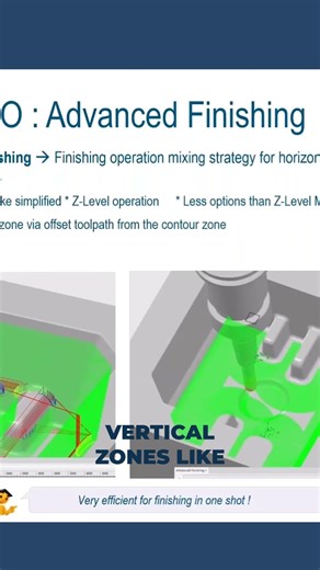 3-Axis Finishing Strategies in SOLIDWORKS CAM | Z-Level, Advanced, and Deburring #shorts
