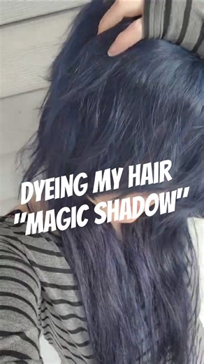 Dyeing My Hair Dark Blue using Lunar Tides ✨️ Magic Shadow ✨️ #hair #hairdye #dyeingmyhair
