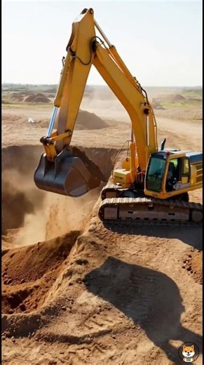 🚜 Full View Excavator! Digging Massive Foundation Pit