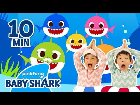 Baby Shark Doo Doo Doo in 10 minutes | +Compilation | Kids Best Songs | Baby Shark Official