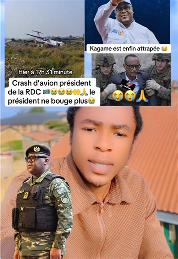 😭😭😭😭😭😭😭president felix tshisekedi en direct accidenté dans un avion ✈️ 😭😭😭 #presidentfelixtsisekedi #accidente #pilote #rwandais #originalvideo @Présidence RDC Crash d’avion président de la RDC 🇨🇩😭😭😭🤲🙏 le président ne bouge plus😭