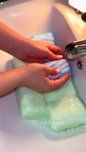 Mushy soap and soaked soap washing