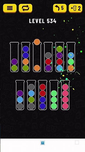 Ball Sort Puzzle level 534 solution
