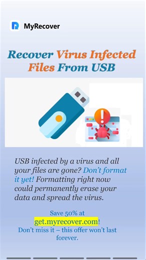 4 Safe Ways to Recover Virus Infected Files from USB Safely #virus #usb #datarecovery
