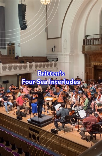Britten's shimmering Four Sea Interludes from his opera Peter Grimes, as conducted by Gemma New earlier this summer at Cadogan Hall 🌊 You're invited to our 2025–26 season at Cadogan Hall, which begins next month on Thursday 25 September - find out more at www.rpo.co.uk/whats-on/2025-26-season/cadogan-hall | Royal Philharmonic Orchestra