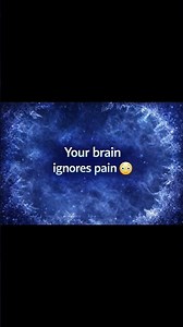 Why don’t you feel pain instantly? 😳Your brain blocks it to protect you