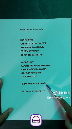 Karaoke malagasy: Réponse à Rosalinda