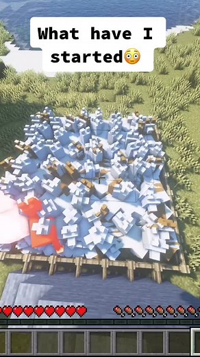Full out war😂 #minecraft #gamer #gaming