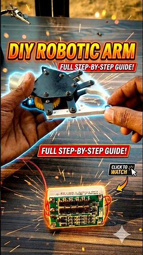 DIY Robotic Arm 🤖 | Full Step-by-Step Guide | Electronics Project #shorts