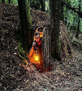 Building a Secret Dugout Between Two Trees | Finest Cabins