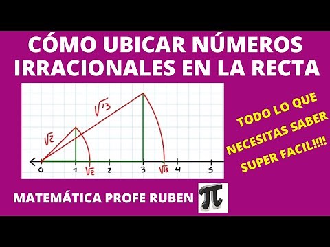 Cómo ubicar números irracionales (raíces) en la recta numérica