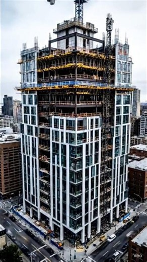 #constructionThey Built a Whole Building in Just 24 Hours! 😱 (Fastest Construction