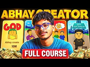 Abhay Creator 2D And 3D Animation Create Like Mobile 📲 | Beginner To Advance Level Full Course !
