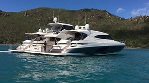 There is nothing better than rafting-up together and sharing the good times that only boating creates. Here's a short video of our Whitehaven Beach raft up this week when we hosted the Today Show weather team onboard two 6000 Sport Yachts and a 52 Enclosed, providing the ideal cruising platform. | Riviera Boats