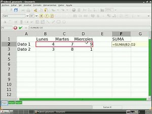 Molinux Zero - Hoja de cálculo Gnumeric