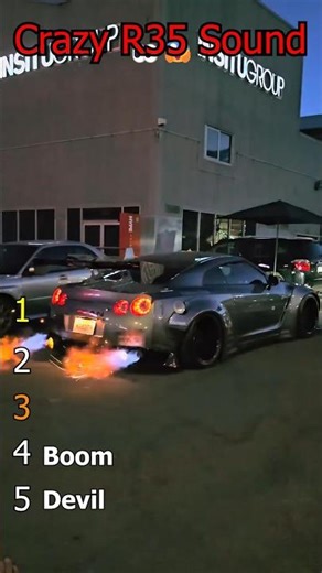 Crazy Nissan GT-R Sound Ever😱