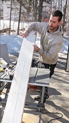 Cutting trim like a pro! #diy #homeimprovement #constructionchannel