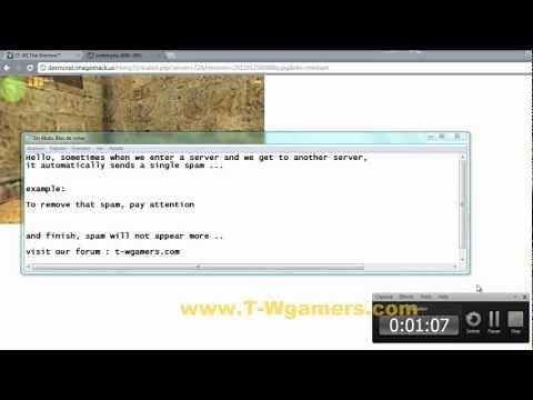 How to remove chat spam cs 1.6