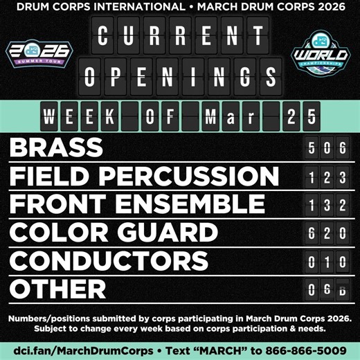 March Drum Corps in #DCI2026!!!