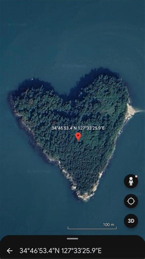 Heart-Shaped Islands 💚 on Google Earth 183 #googleearth